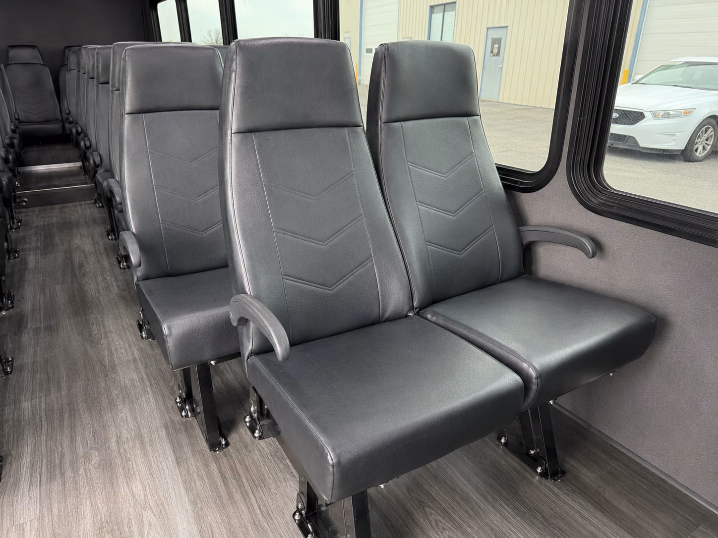 gresham 15 passenger minibus interior