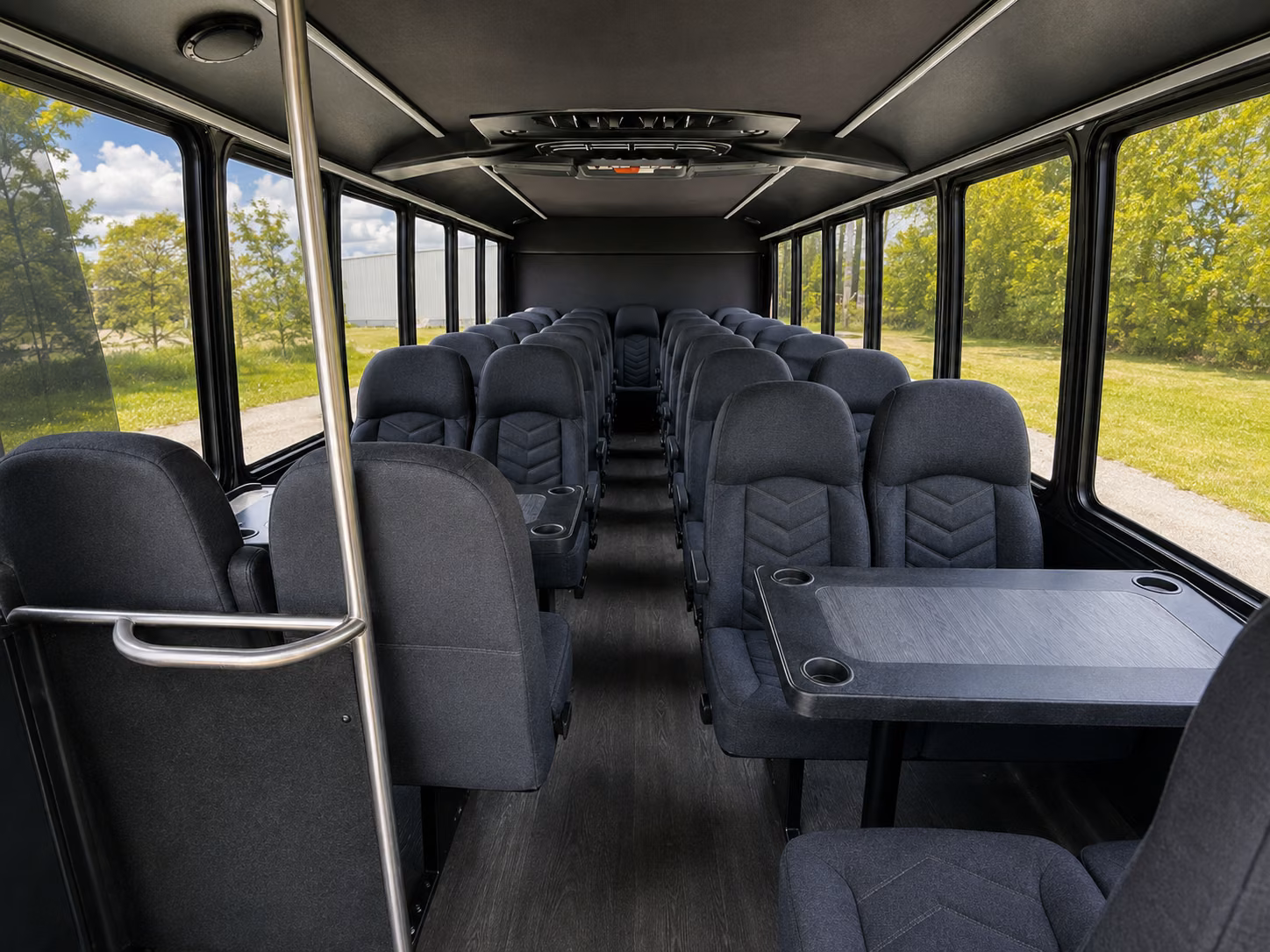 gresham 18 passenger minibus interior