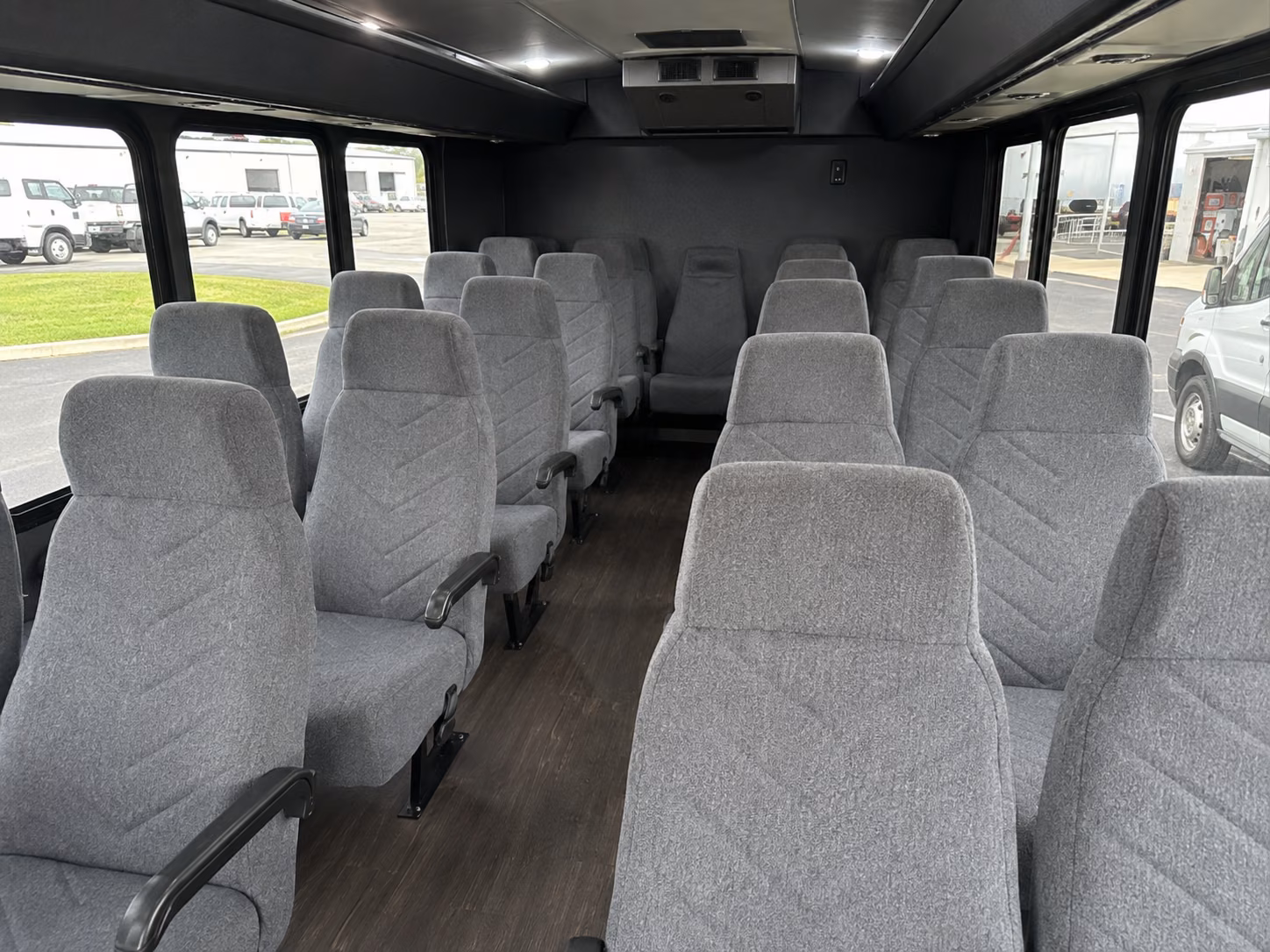 gresham 20 passenger minibus inside