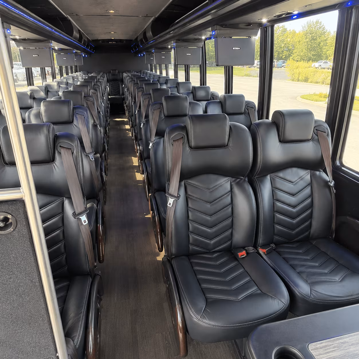 gresham 28 passenger minibus interior
