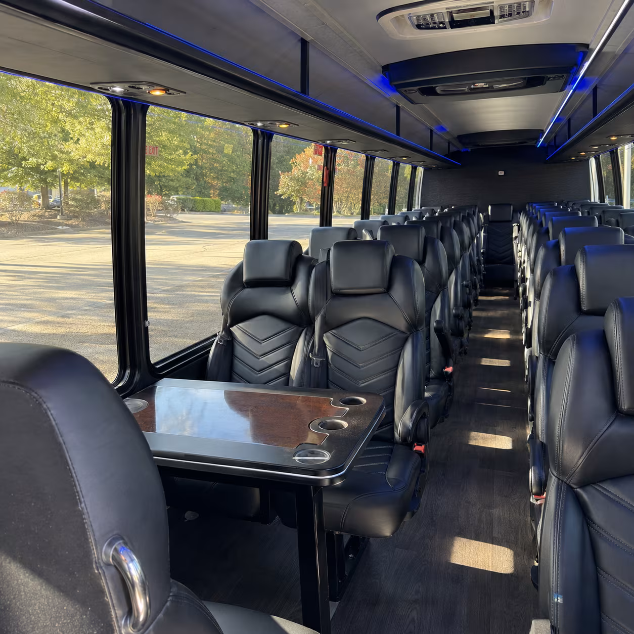 gresham 35 passenger minibus inside