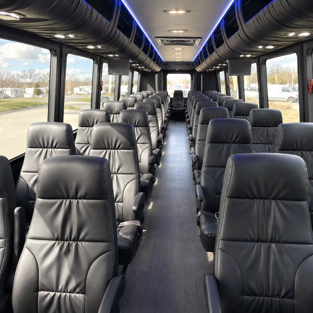 gresham 35 passenger minibus interior
