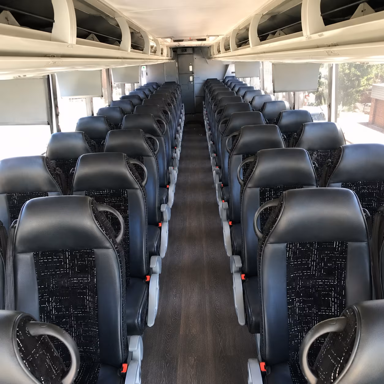 gresham 56 passenger charter bus inside
