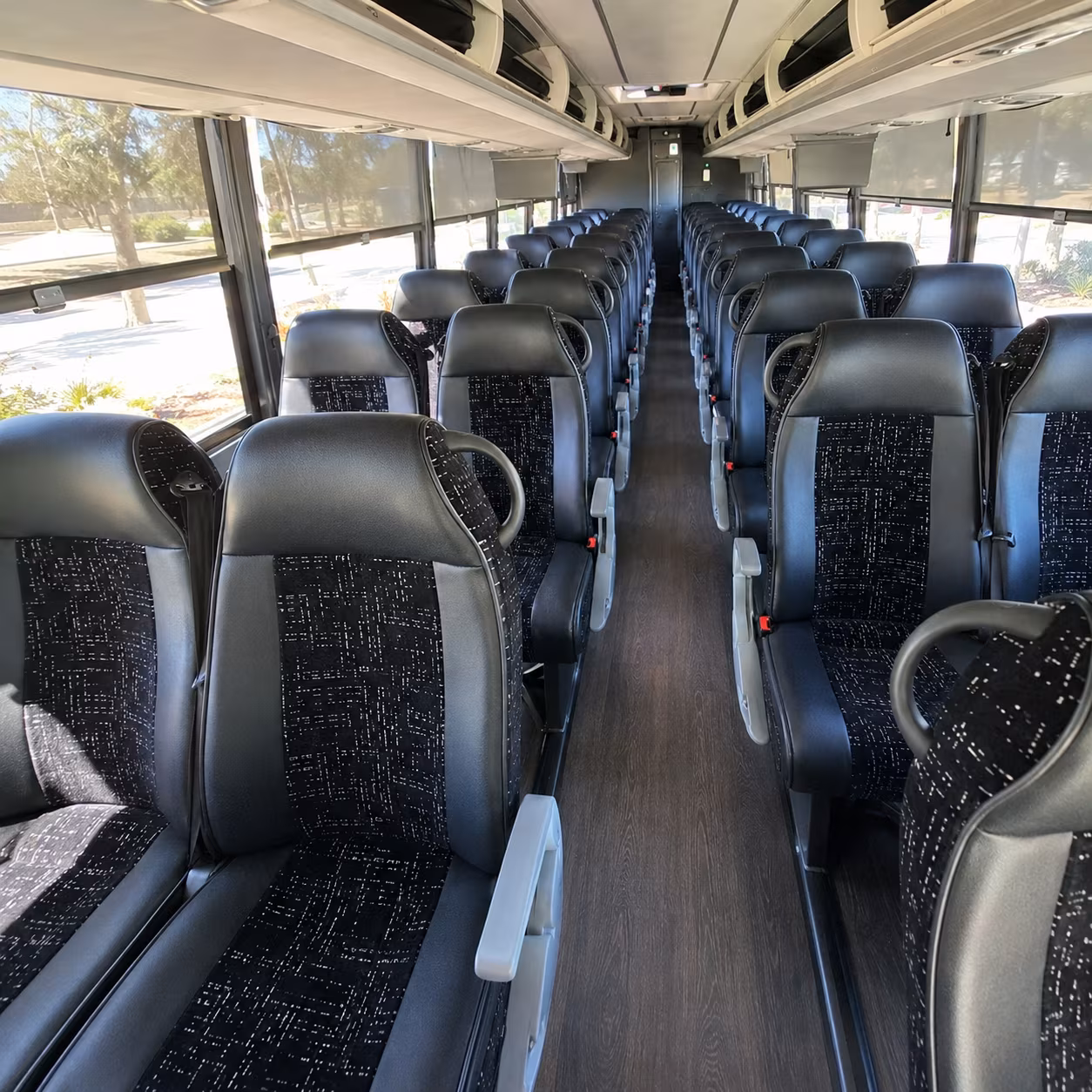 gresham 56 passenger charter bus interior