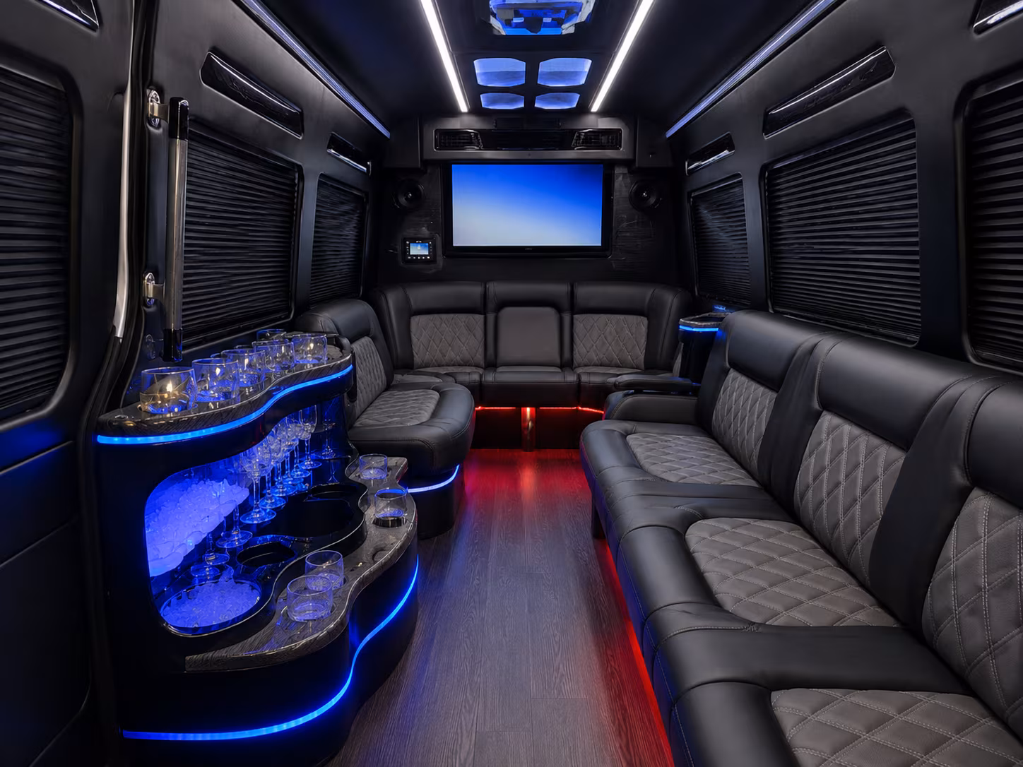 gresham sprinter limousine inside